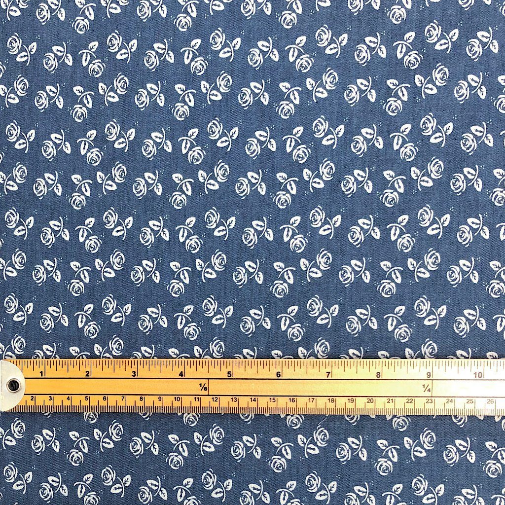 Rose Chambray Denim Fabric (6565557075991)
