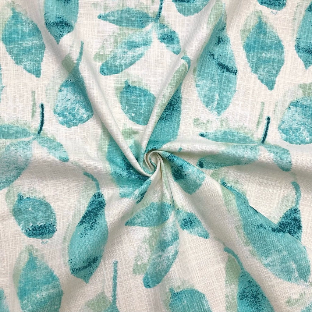 Leaves Linen Look Cotton Upholstery Fabric – Pound Fabrics