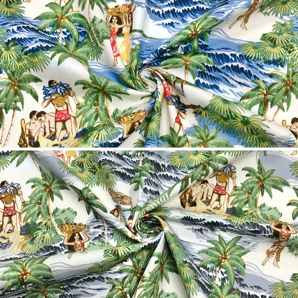Island Life Cotton Poplin Fabric - Pound Fabrics