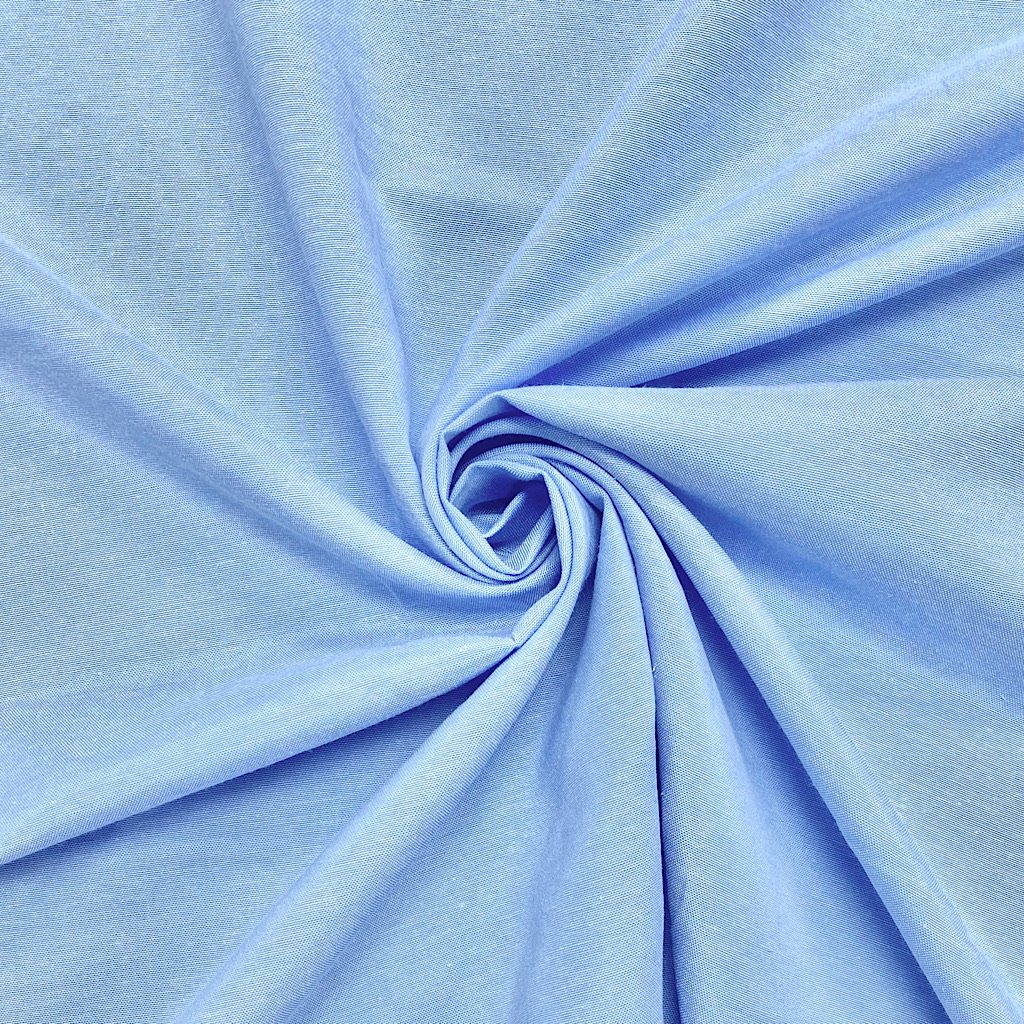 Plain Blue Chambray Denim Fabric (6538677059607)