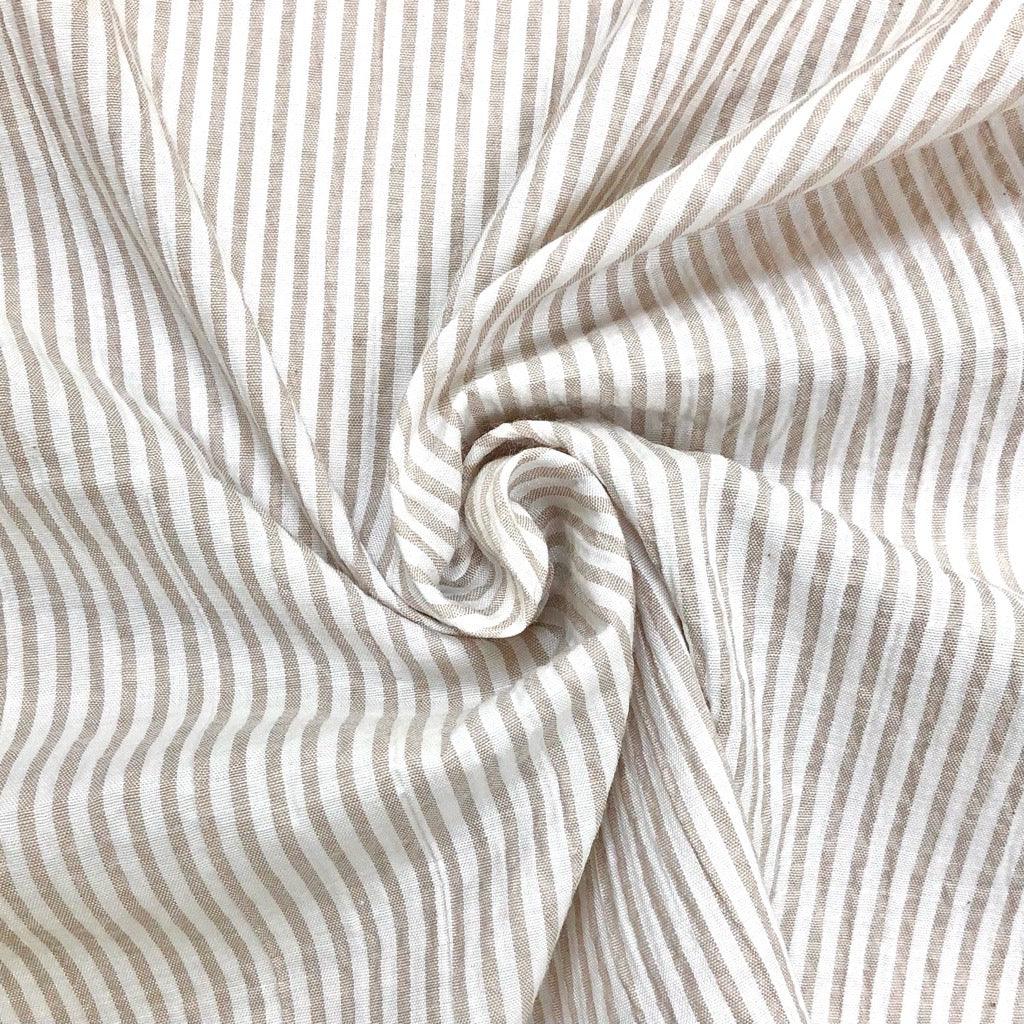 Striped Seersucker Fabric - Pound Fabrics