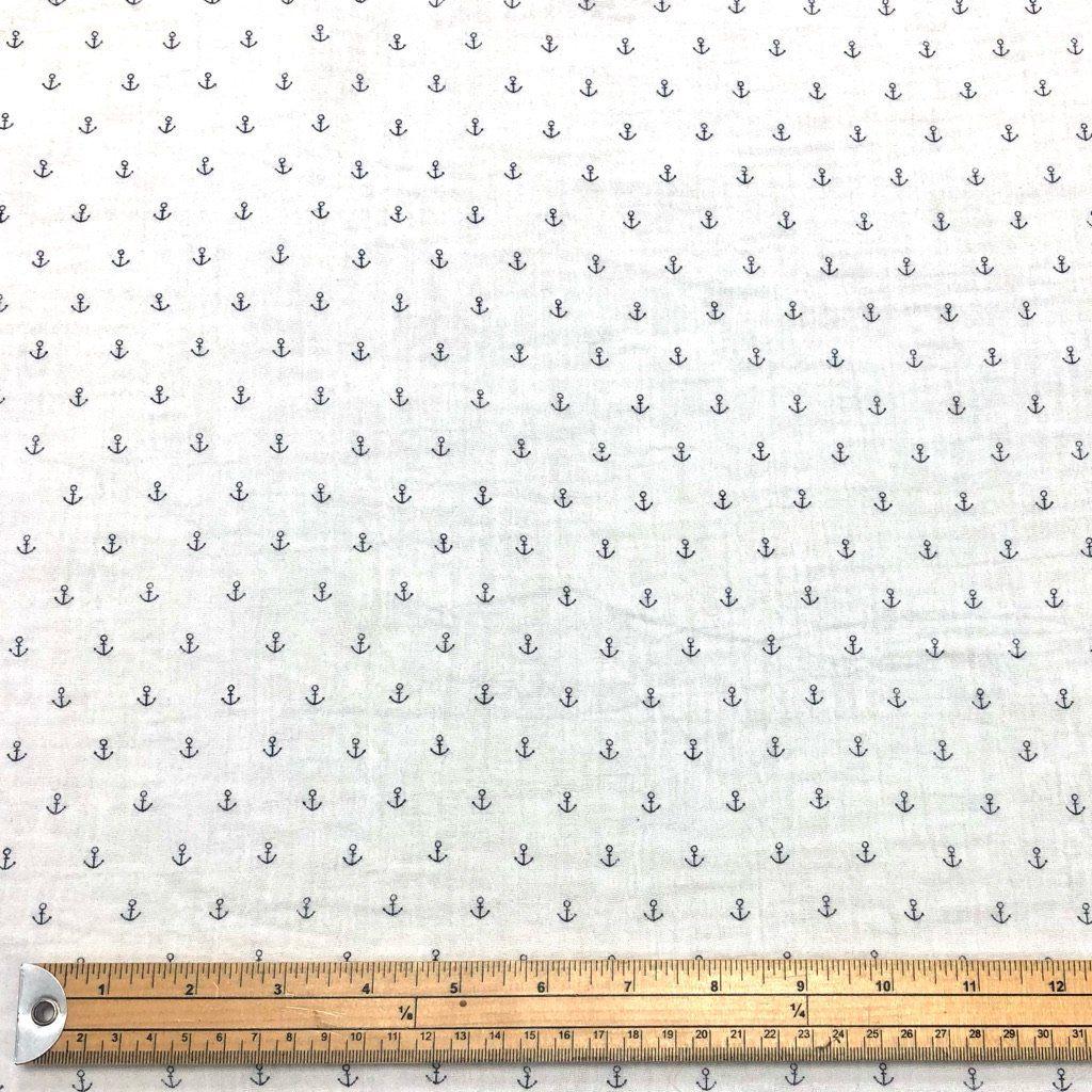 Mini Anchors Double Gauze Fabric - Pound Fabrics