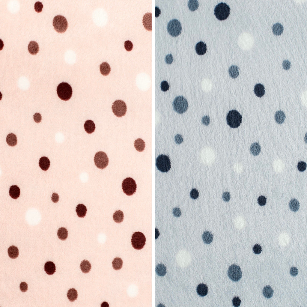 Dots Cuddle Fleece Fabric - Pound Fabrics