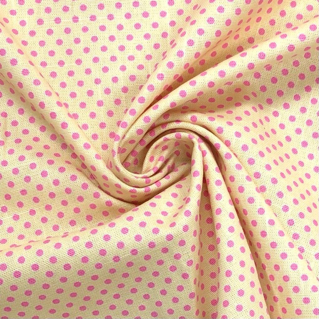 3mm Polka Dot Cotton Canvas Fabric - Pound Fabrics