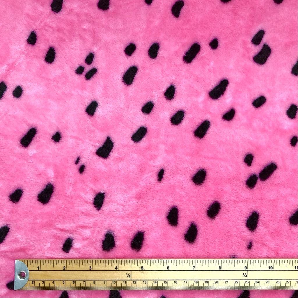 Paint Splash Dots Cuddle Fleece Fabric - Pound Fabrics