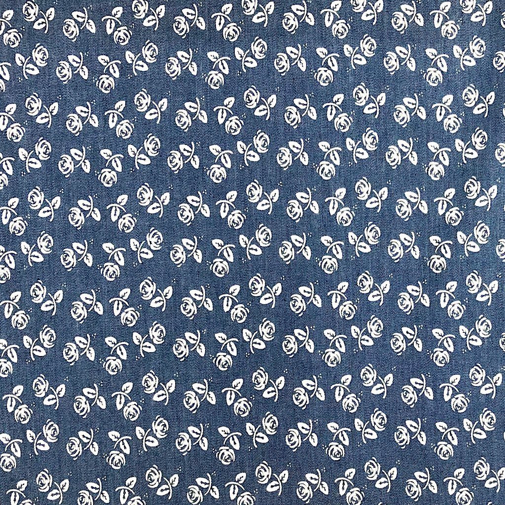 Rose Chambray Denim Fabric (6565557075991)
