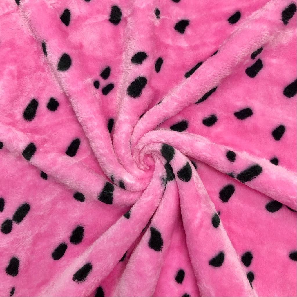 Paint Splash Dots Cuddle Fleece Fabric - Pound Fabrics