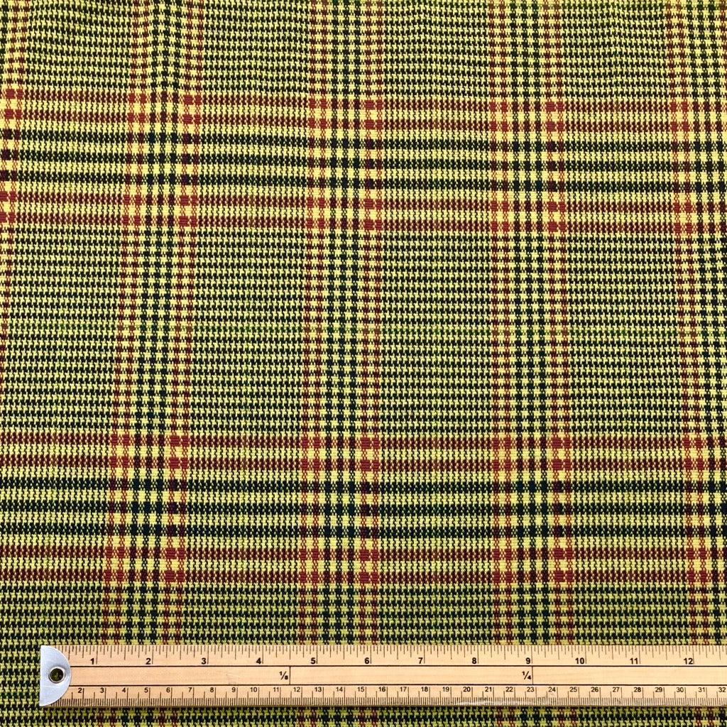 Yellow Dogtooth Knit Fabric - Pound Fabrics