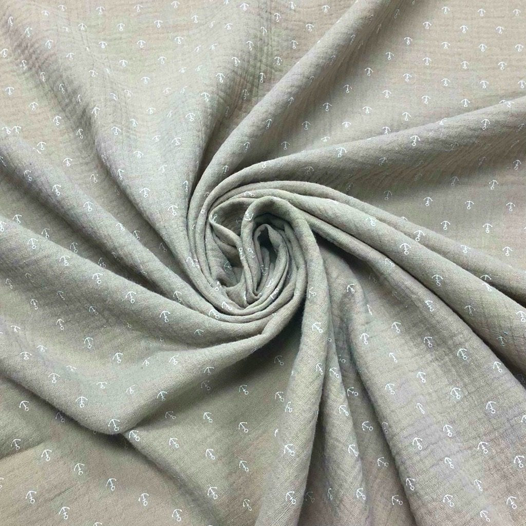 Mini Anchors Double Gauze Fabric (6551870865431)