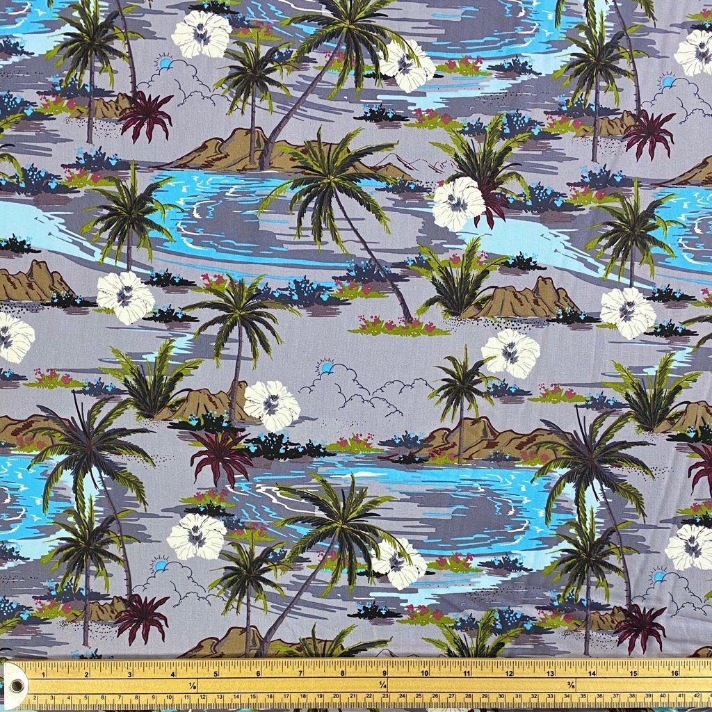 Islands Cotton Poplin Fabric - Pound Fabrics