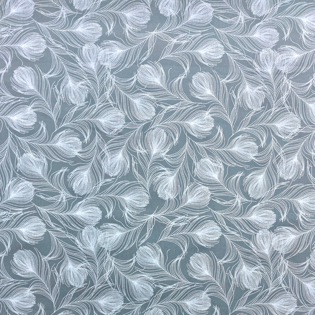 Delicate Fern Rose &amp; Hubble Cotton Poplin Fabric - Pound Fabrics