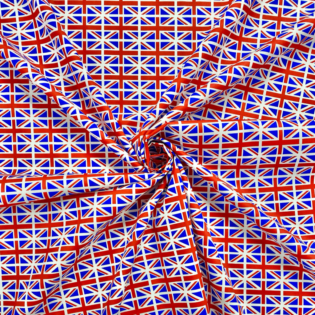 Union Jack Cotton Poplin Fabric