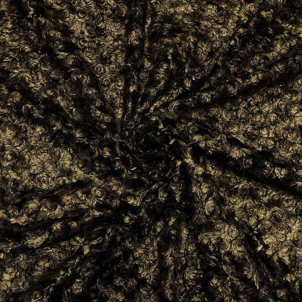 Metallic Swirls Faux Fur Fabric - Pound Fabrics