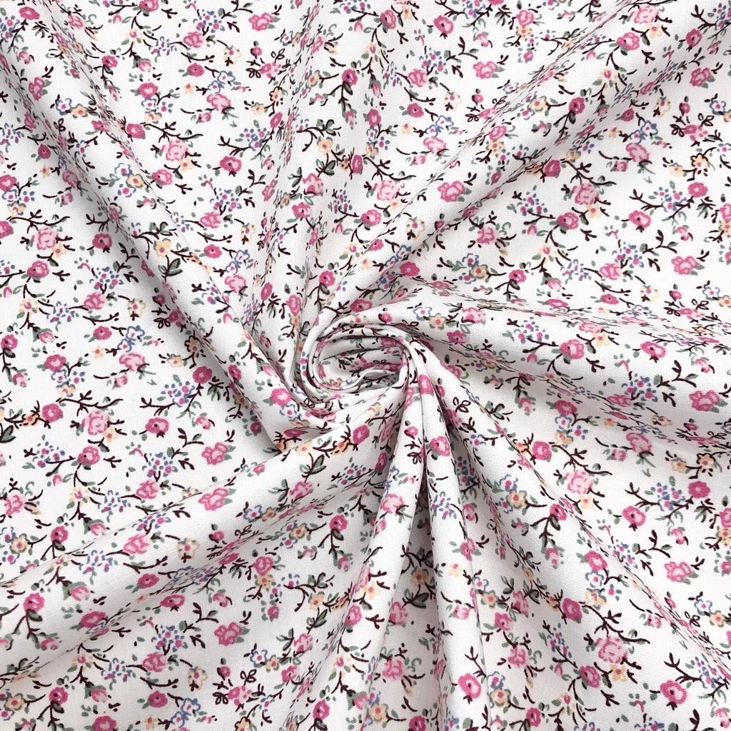 Classy Mini Floral Cotton Poplin Fabric - Pound Fabrics