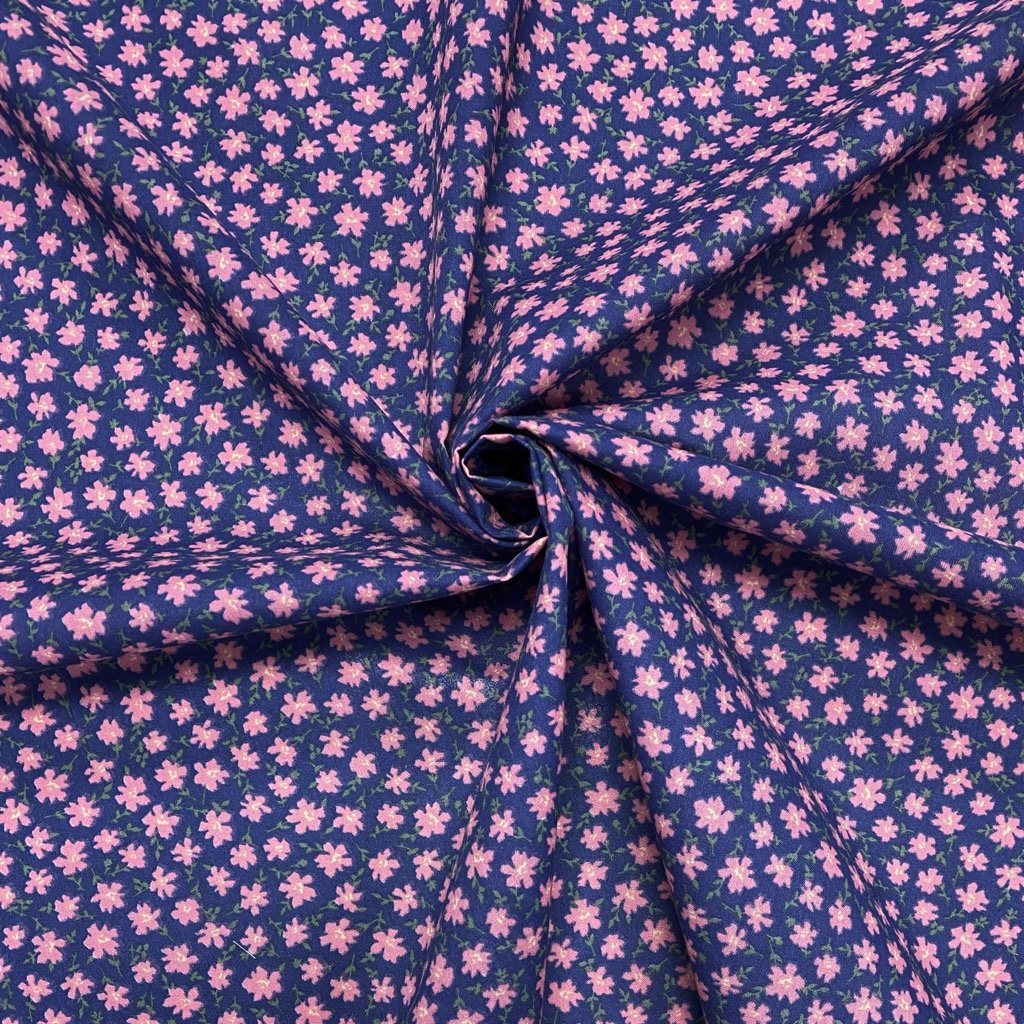 Lucy&#39;s Flower Garden Polycotton Fabric (6552383193111)