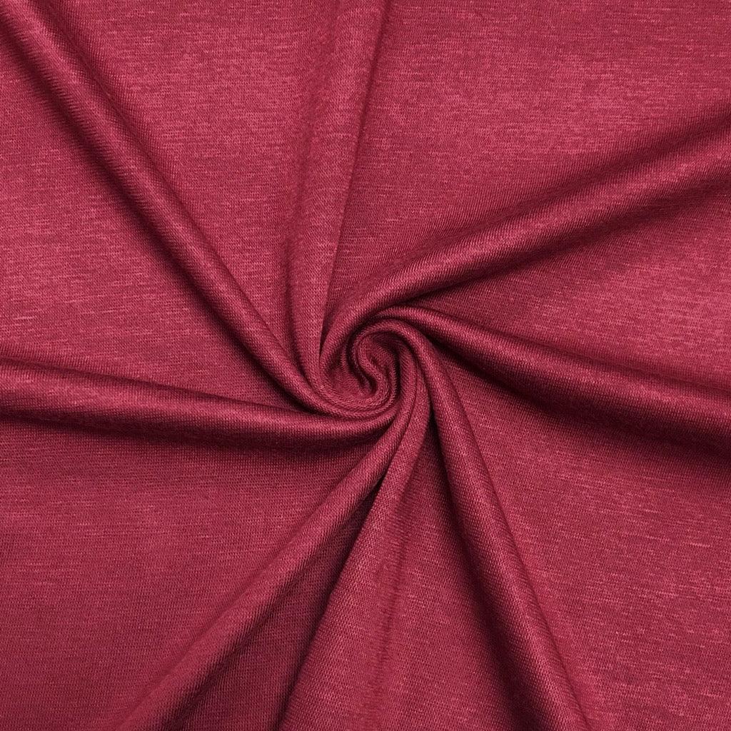 Plain Dark Red Knit Fabric - Pound Fabrics