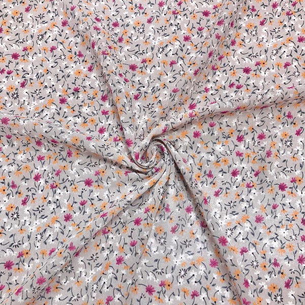 Mini Multicoloured Floral Georgette Fabric – Pound Fabrics