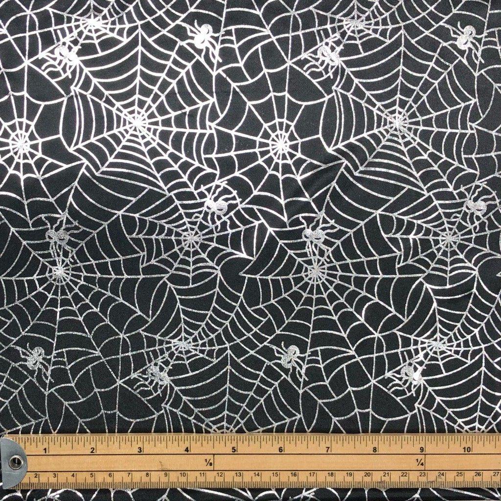 Spider Web Foil Fabric - Pound Fabrics