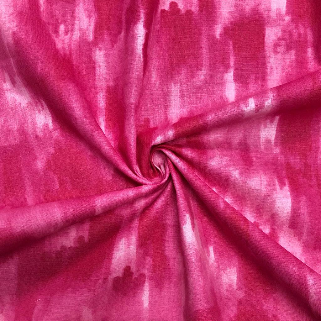 Deep Pink Blender Cotton Fabric - John Louden - Pound Fabrics