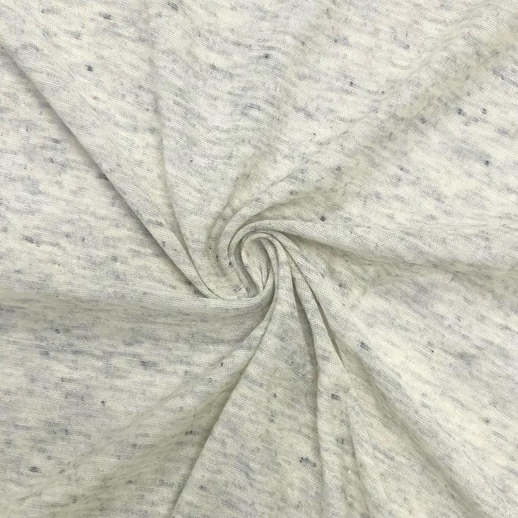 Light Cream Variegated Lightweight Knit Fabric - Pound Fabrics