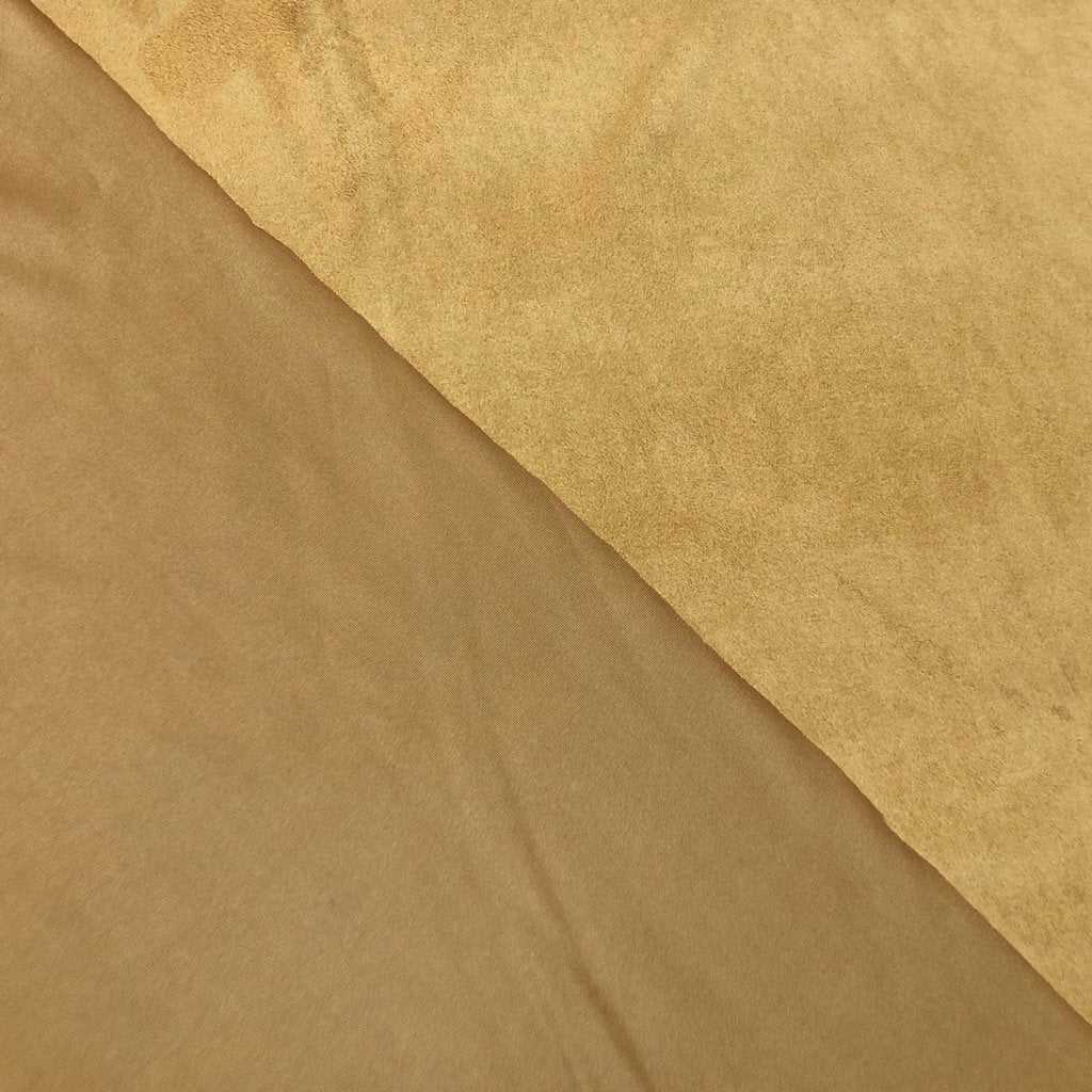 Plain Beige Suede Fabric