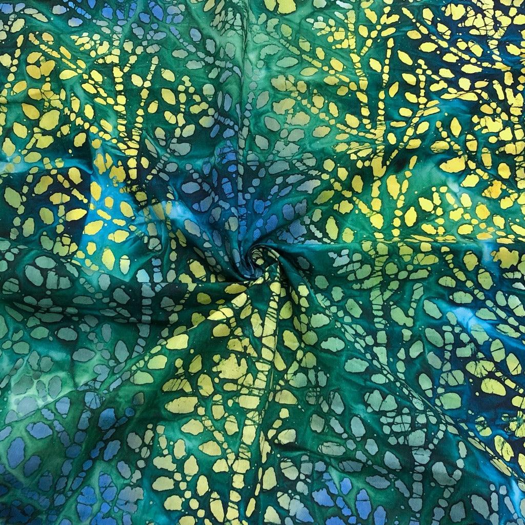 Branches Cotton Batik Fabric - John Louden - Seconds - Pound Fabrics