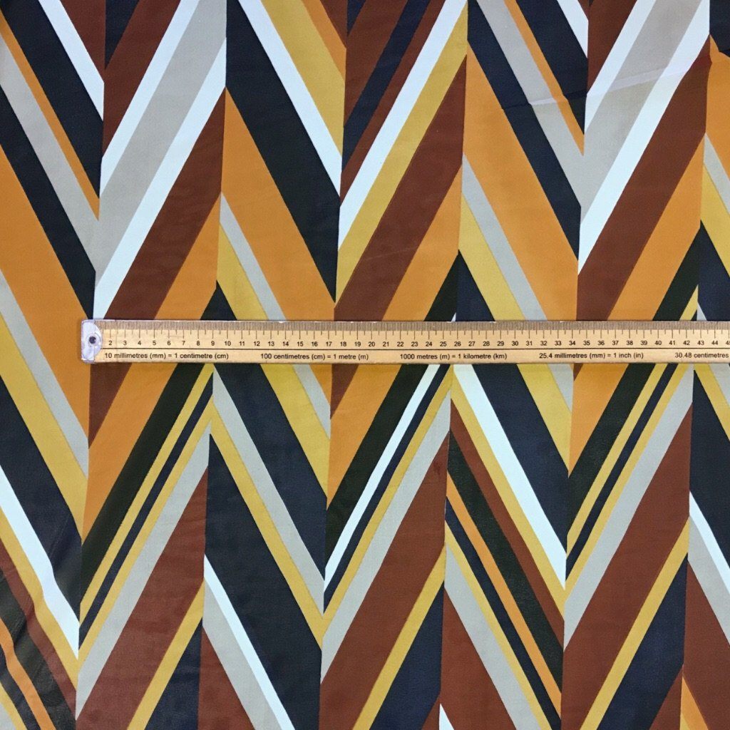 Abstract Zig Zag Chiffon Fabric (4383682625559)