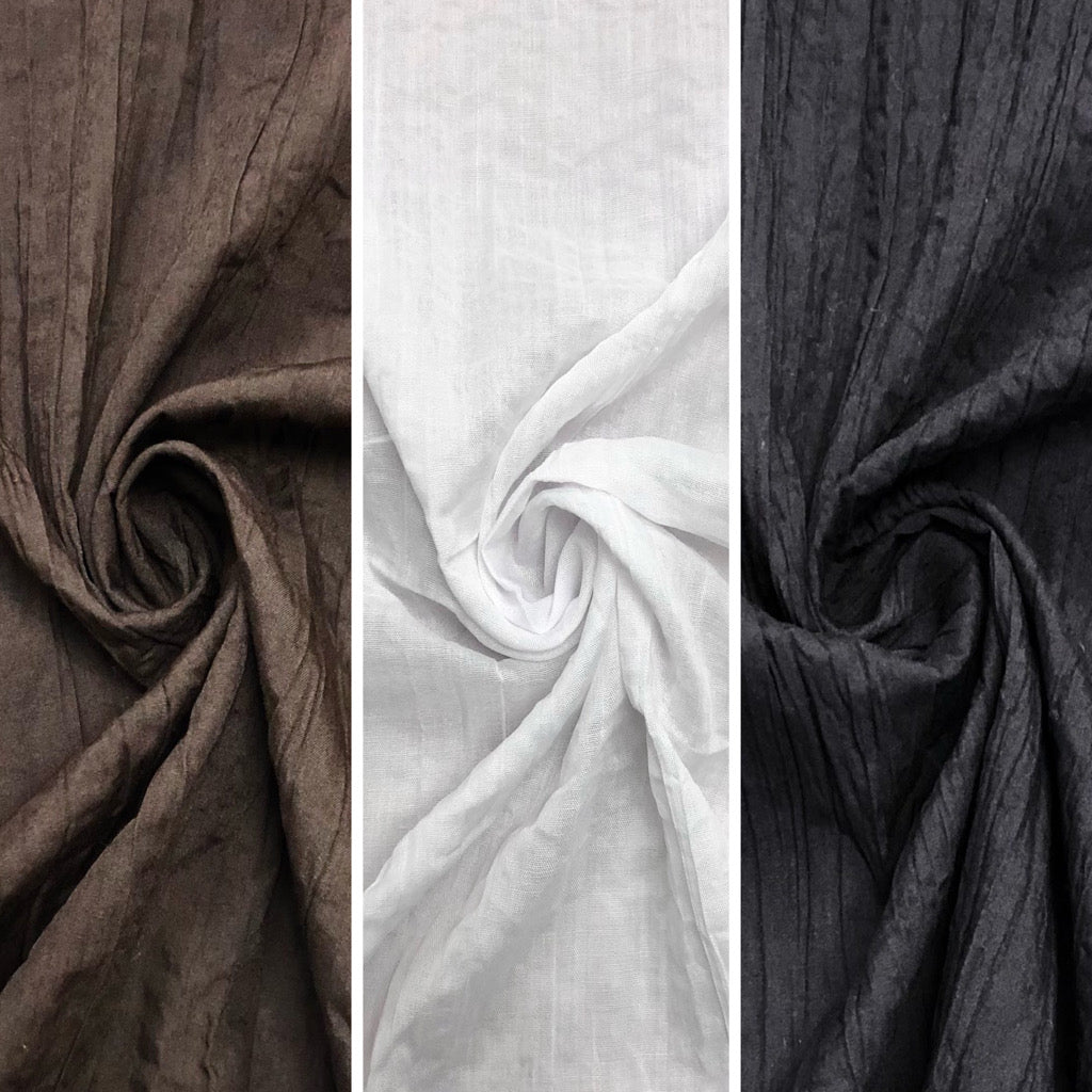 Plain Crinkle Polycotton Fabric – Pound Fabrics