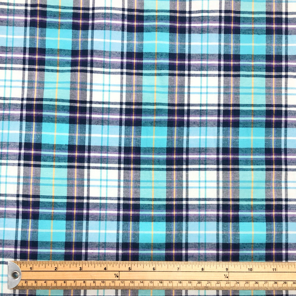 Checkered Polycotton Fabric - Pound Fabrics