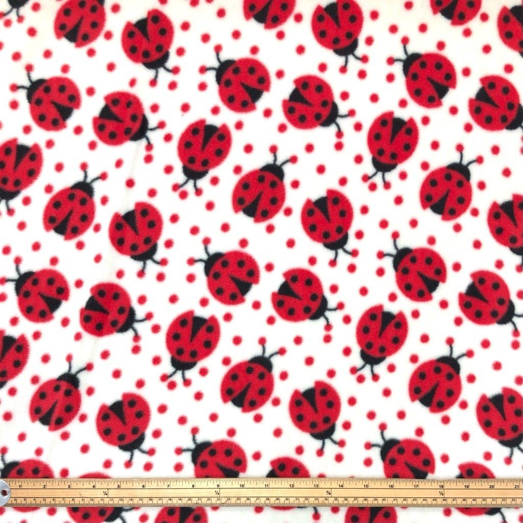 Ladybirds Anti Pill Polar Fleece Fabric (6576545071127)