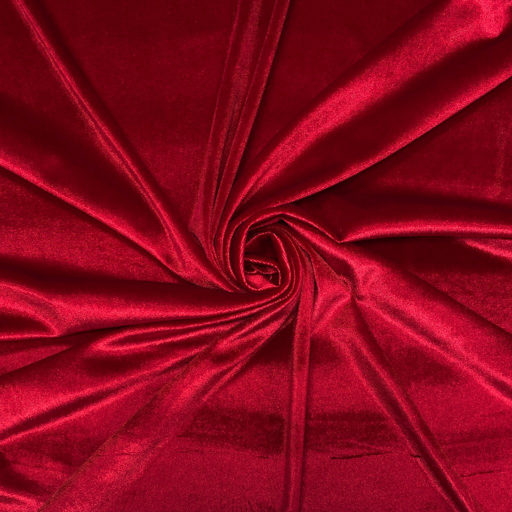 Plain Stretch Velvet Fabric (6581820129303)