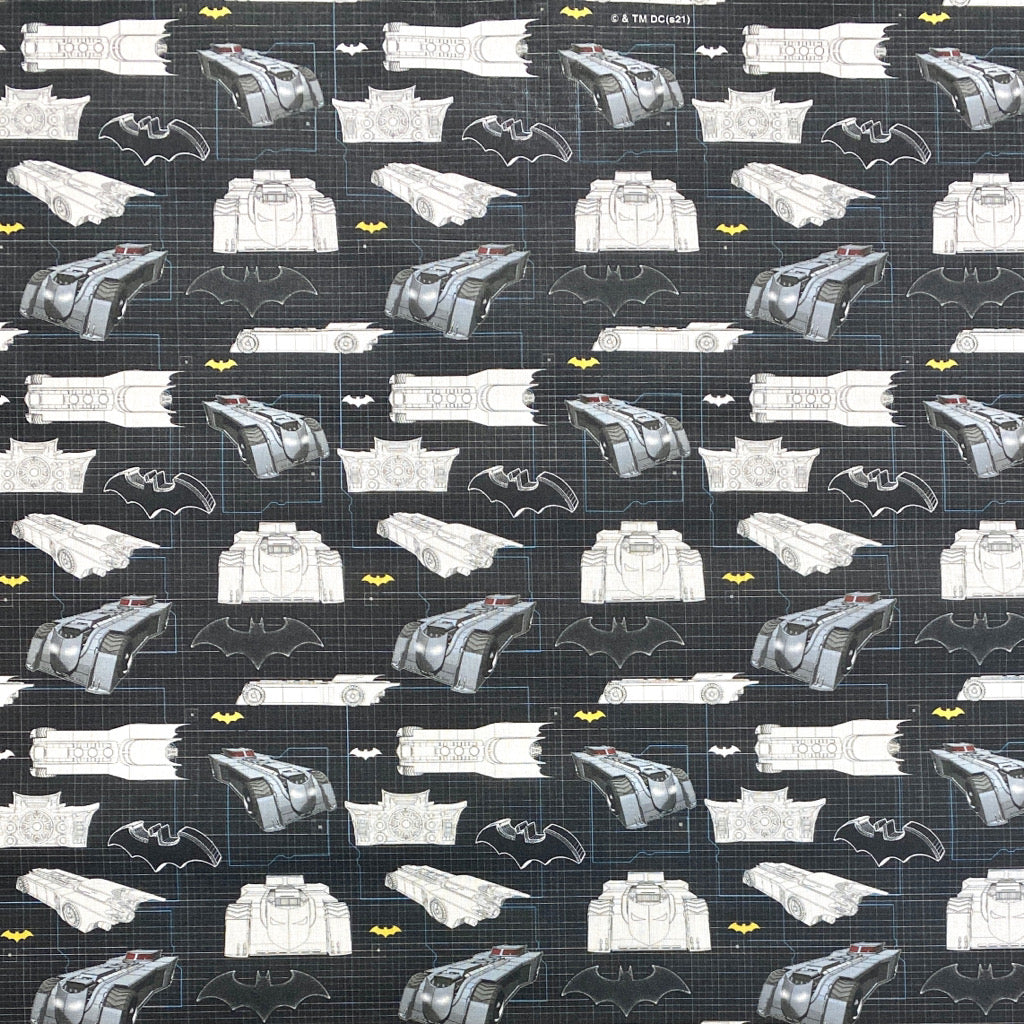 Batmobile Cotton Fabric - Pound Fabrics