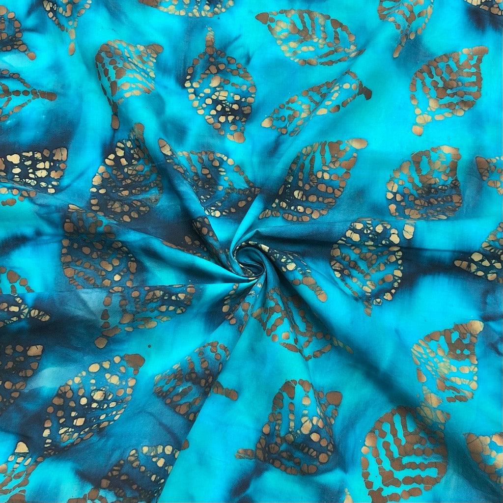 Leaves Cotton Batik Fabric - John Louden - Pound Fabrics