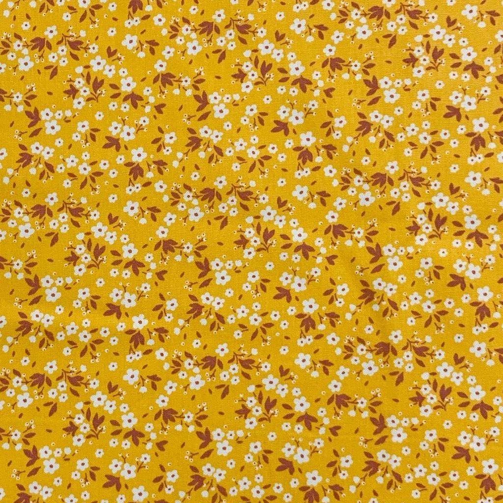 Midtex 100% Cotton Small Floral Poplin Print Fabric – 44" Wide (Mtex MK823) – Sold By The Metre