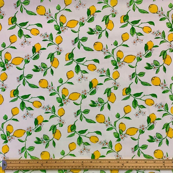 Lemons Rose & Hubble Cotton Poplin Fabric – Pound Fabrics