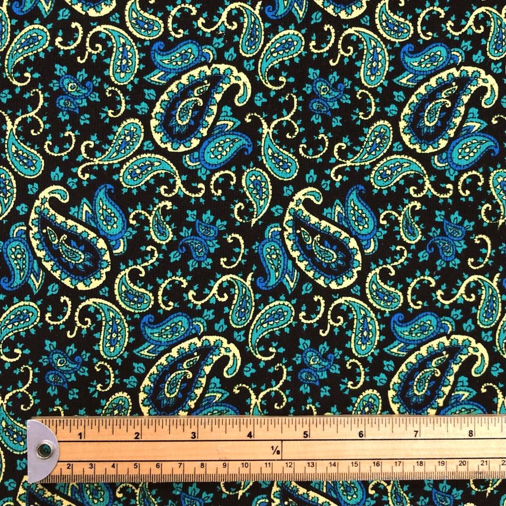 Ditsy Paisley Needlecord Fabric - Pound Fabrics