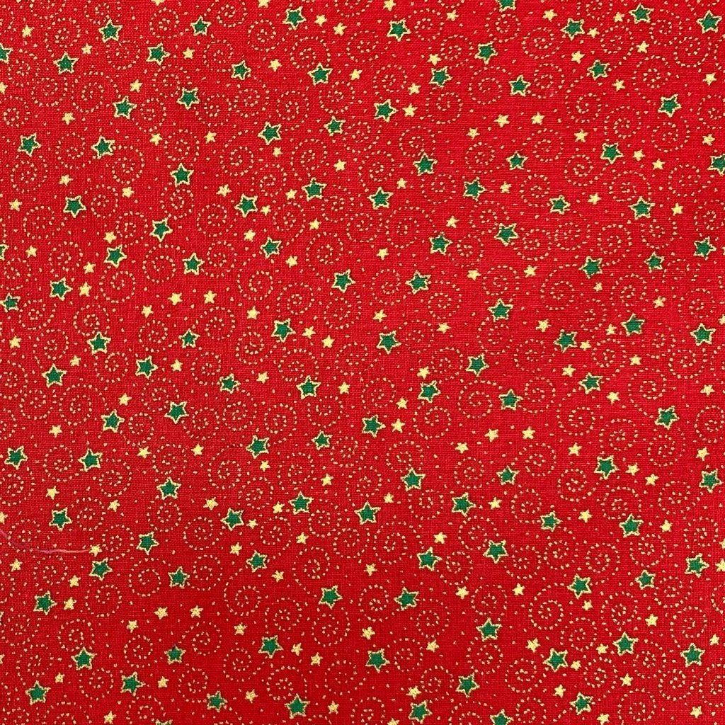 Mini Swirls and Stars Cotton Fabric - Pound Fabrics