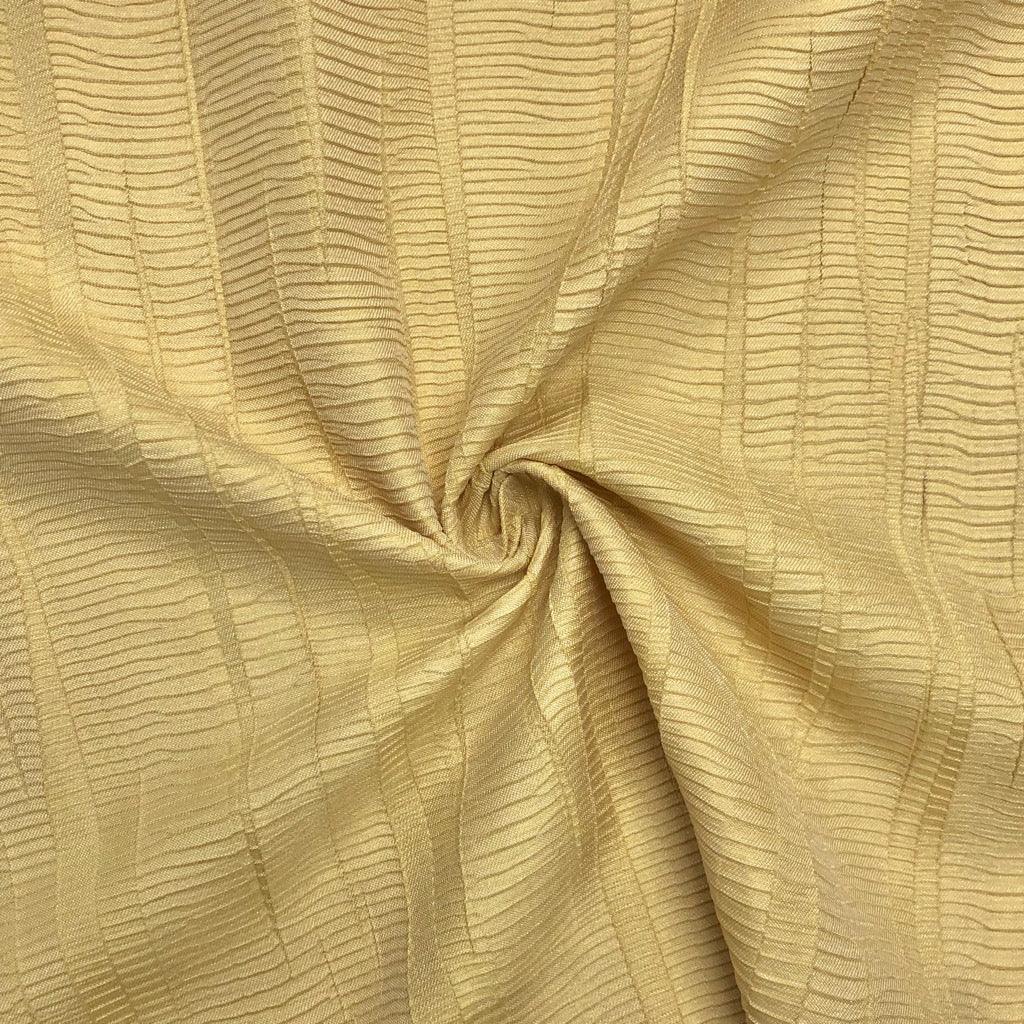 Dull Yellow Crinkle Upholstery Fabric - Pound Fabrics
