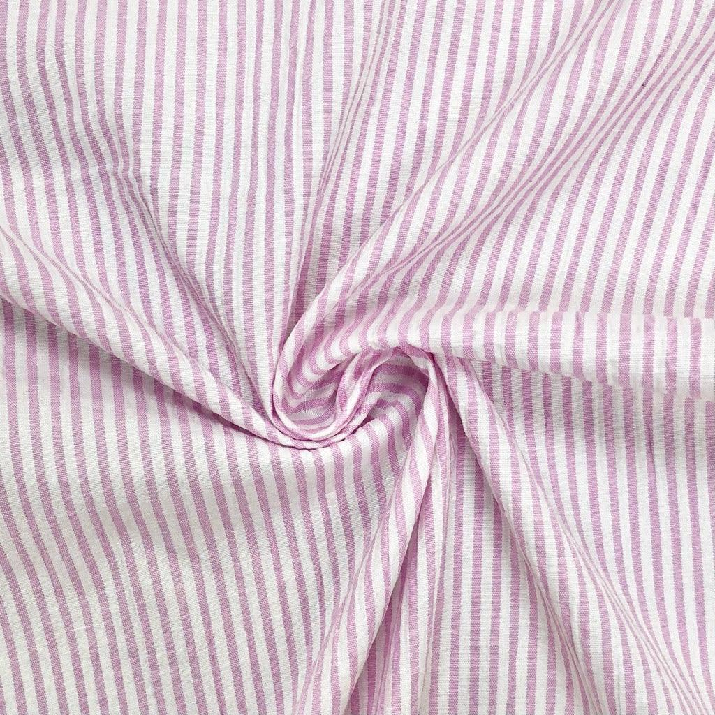 Striped Seersucker Fabric - Pound Fabrics