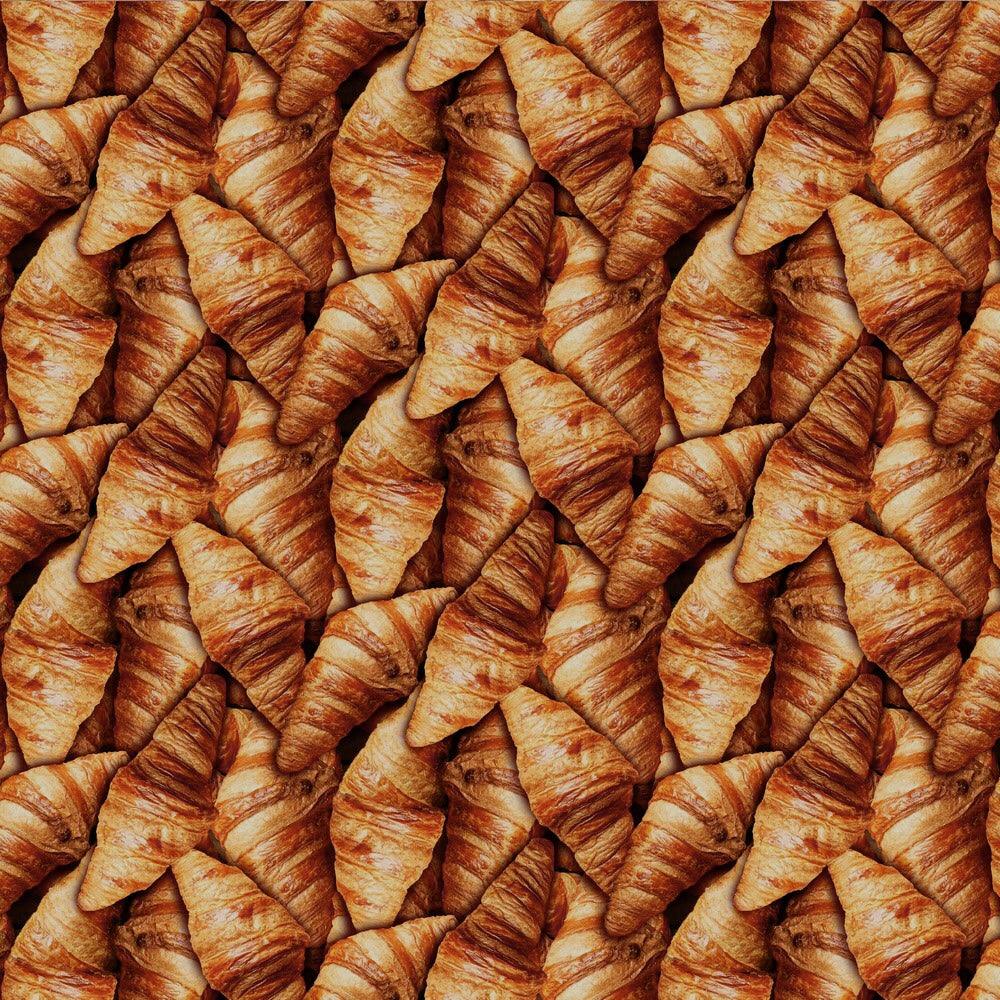 Digital Croissant Cotton Poplin Fabric - Pound Fabrics