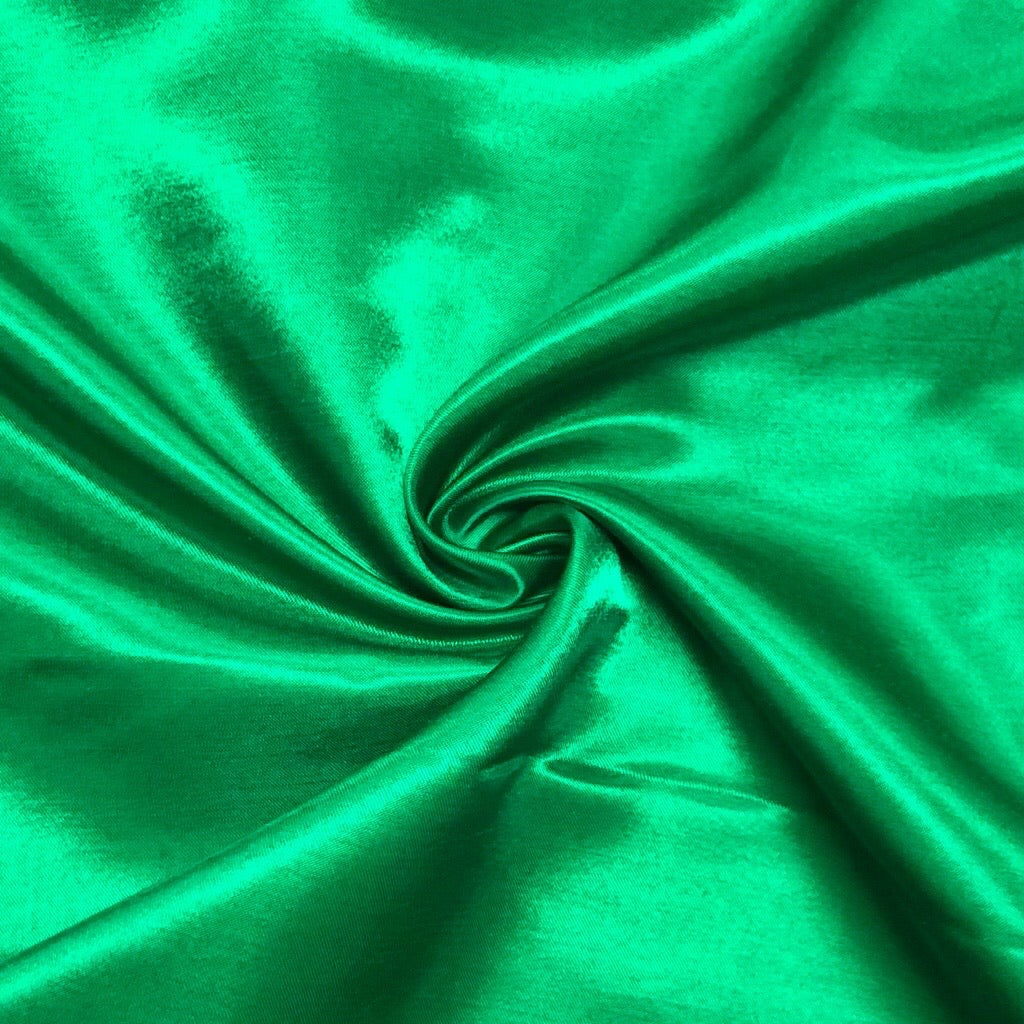 Emerald Green Poly Satin Fabric