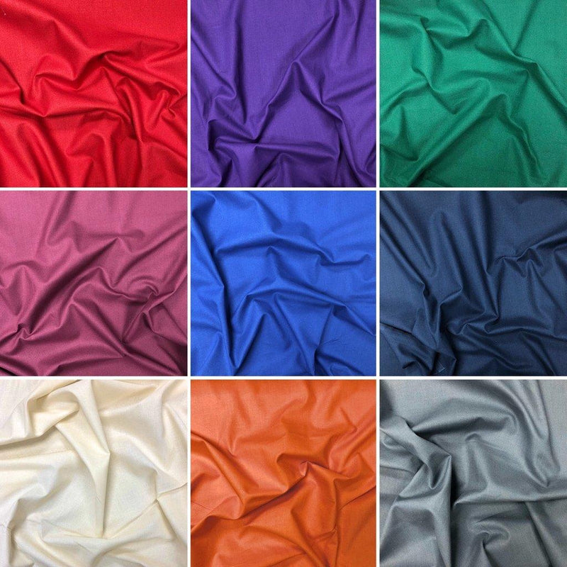 Plain 100% Cotton Fabric | UK's Best Price Guarantee! – Pound Fabrics