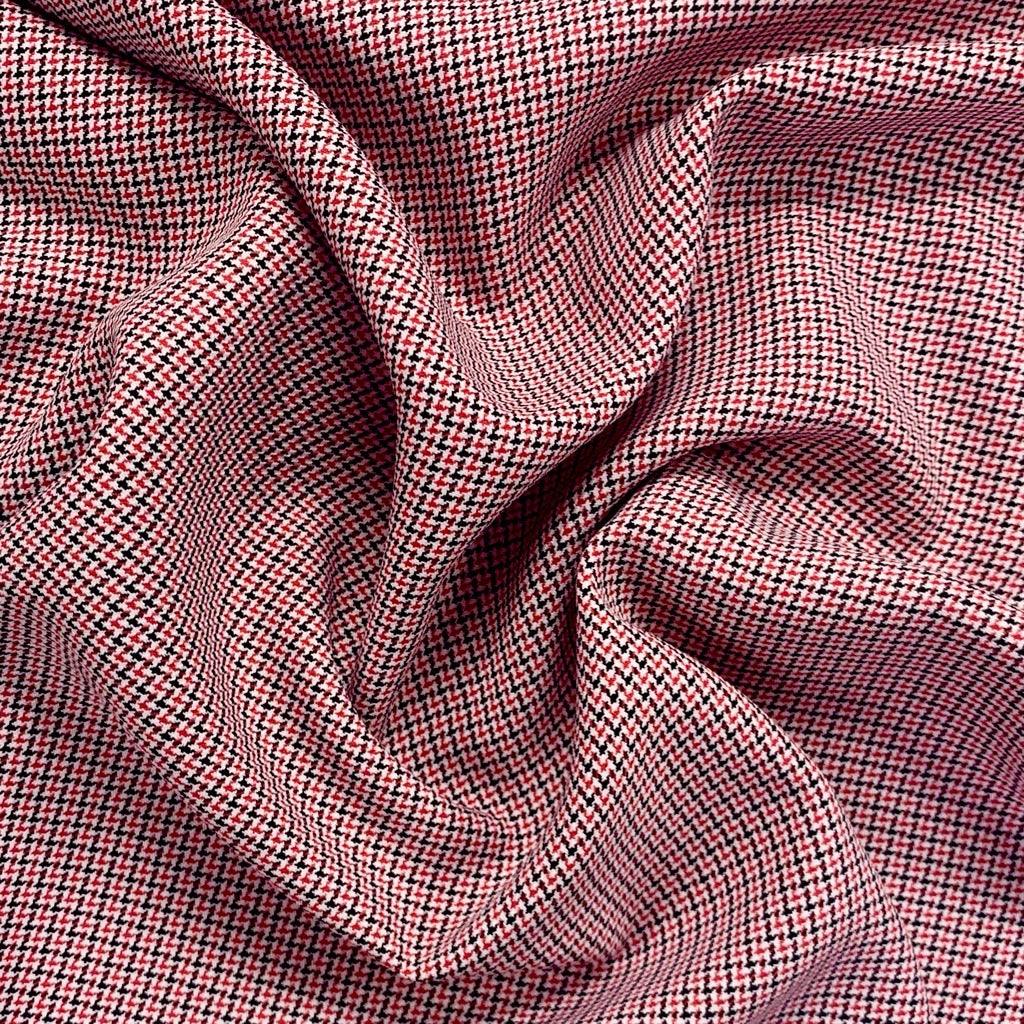 Zig Zag Dogtooth Suiting Fabric - Pound Fabrics