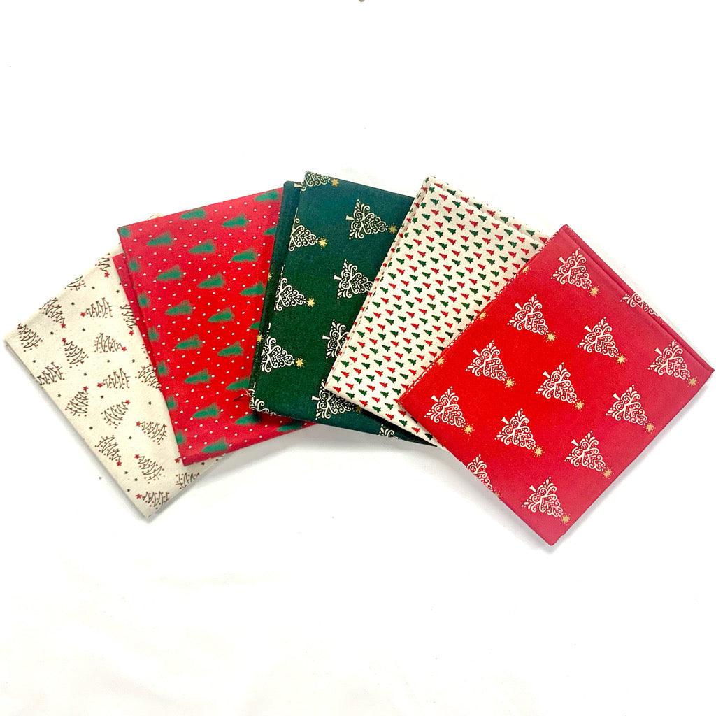 Scandi Trees Fat Quarter Christmas Bundle - No.18 - Pound Fabrics