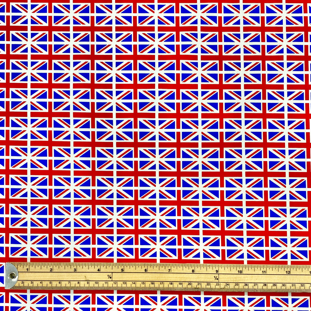Union Jack Cotton Poplin Fabric