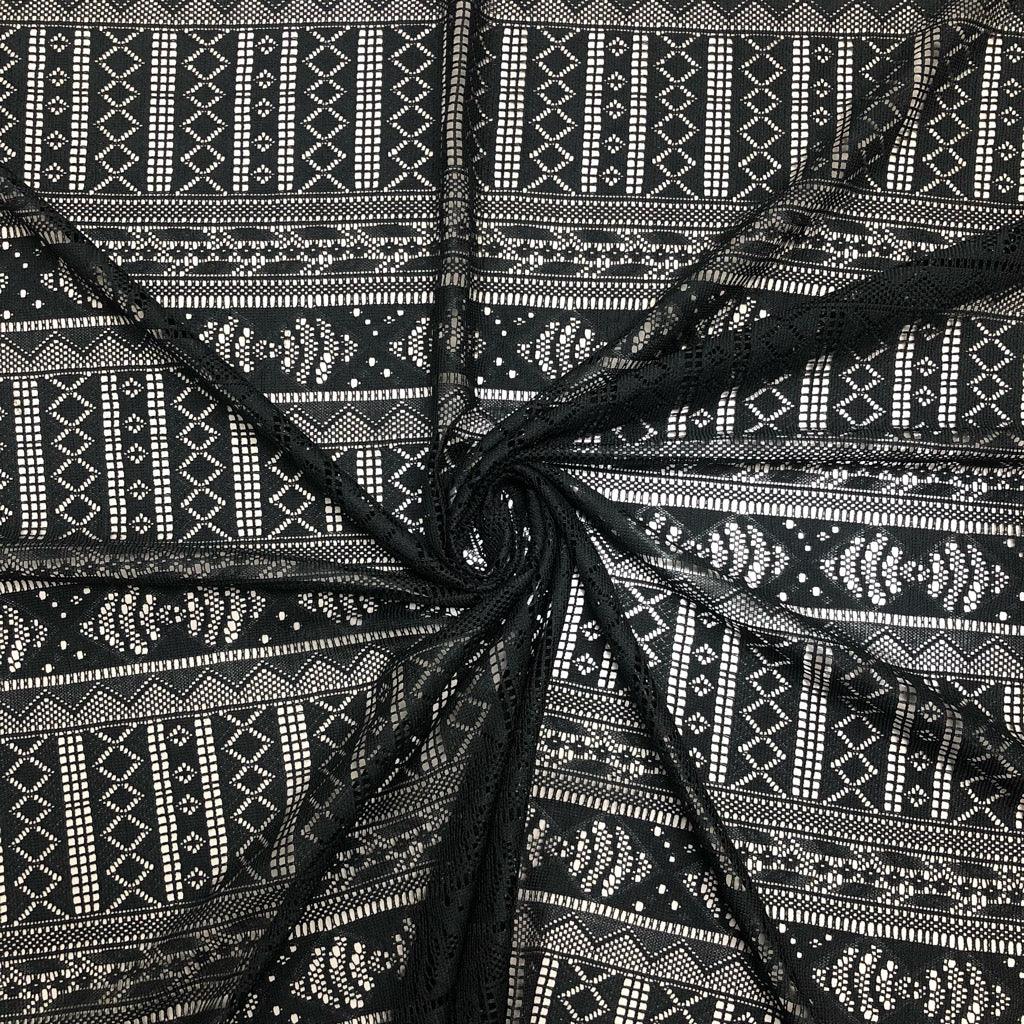 Special Offer Black Lace Fabric - 5 metres for £1 #2 - Pound Fabrics