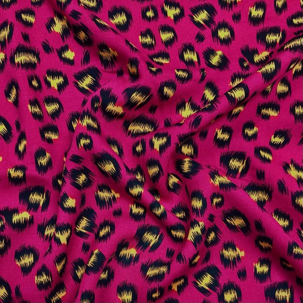 Animal Skin Viscose Challis Fabric - Pound Fabrics