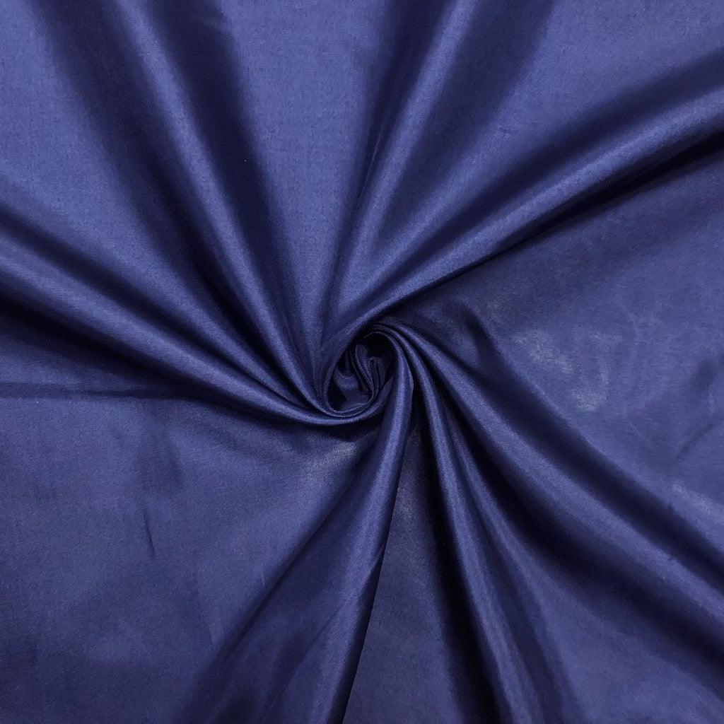Plain Navy Polyester Lining Fabric - Pound Fabrics