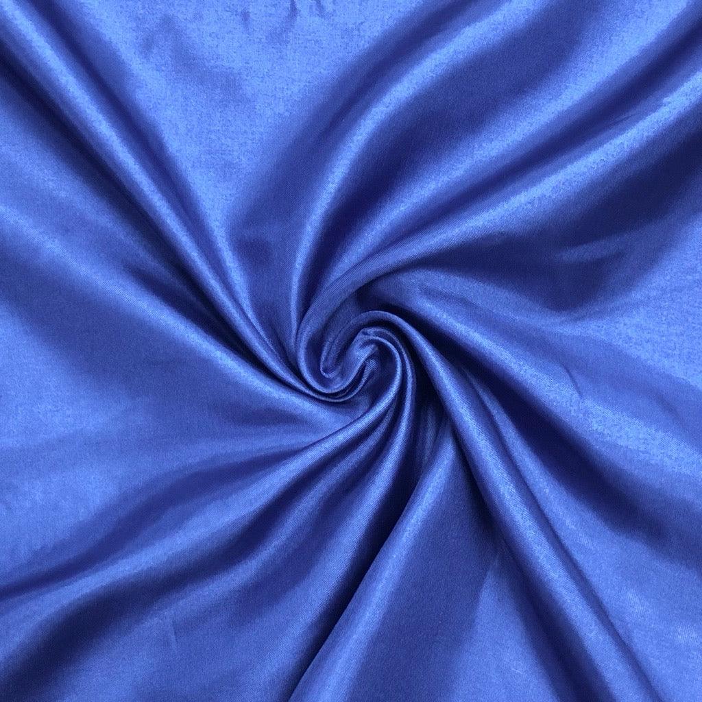 Plain Royal Blue Polyester Lining Fabric - Pound Fabrics