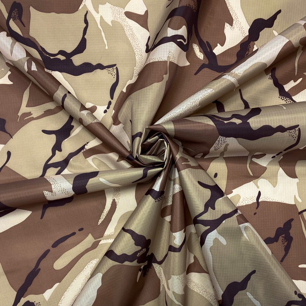 Water Resistant Camouflage Ripstop Fabric (6545378279447)